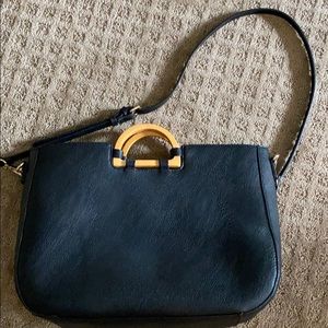 Black Leather Tote Bag